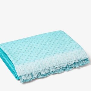 JC Beach Towel Malibu JC Monogram-Print Cotton Beach Towel